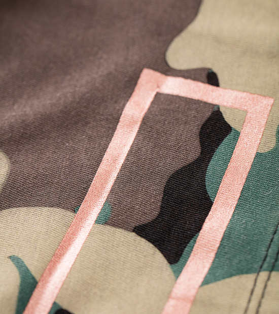 Women Black Camo Worn