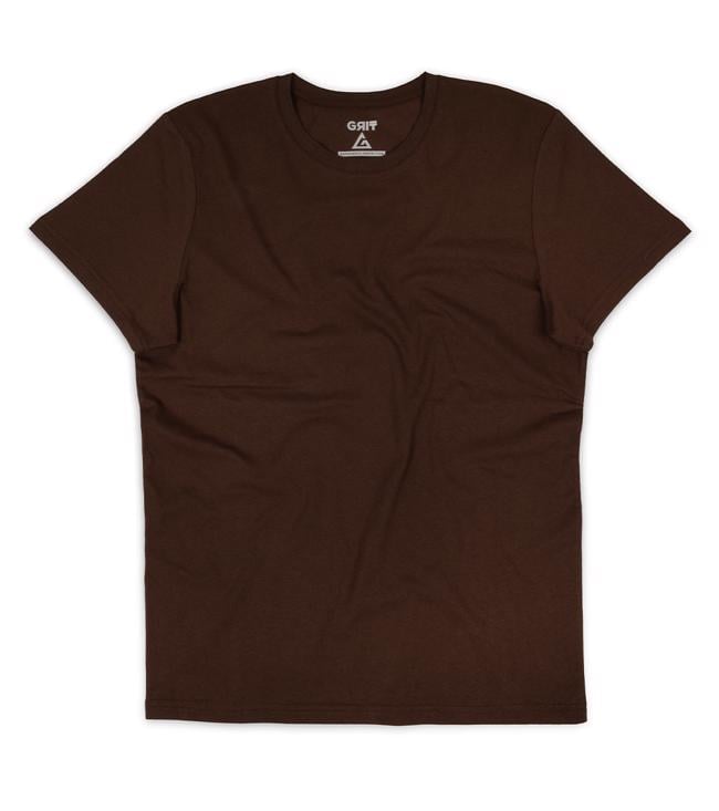 Bayan koyu_kahve Basic Tişört