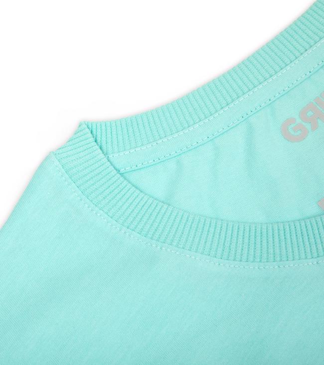 Bayan akdeniz_mavi Basic Tişört