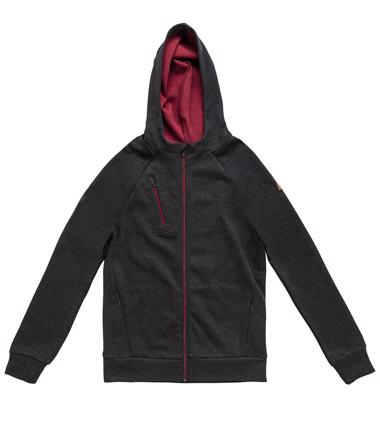 Gri Uludağ  Kapüşonlu Unisex Mont 