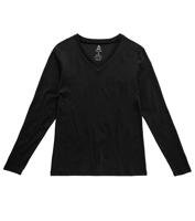 Bayan Siyah Formigal  V Yaka Erkek Sweatshirt