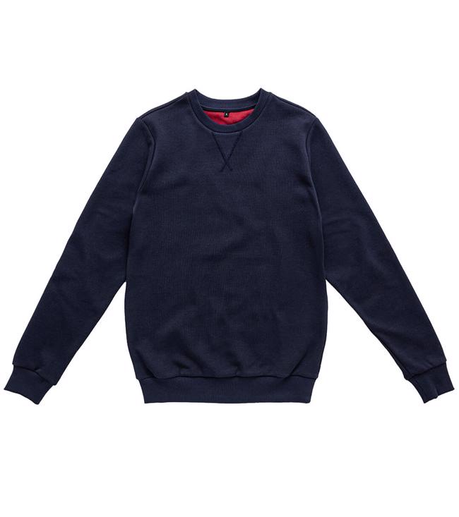 Bayan Lacivert Laax Bisiklet Yaka Unisex Sweatshirt