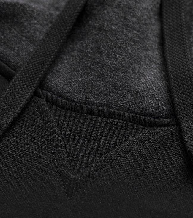 Bayan Siyah Kartalkaya Kapüşonlu Unisex Sweatshirt