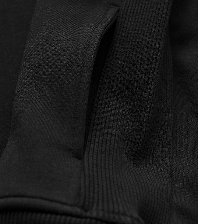 Bayan Siyah Kartalkaya Kapüşonlu Unisex Sweatshirt