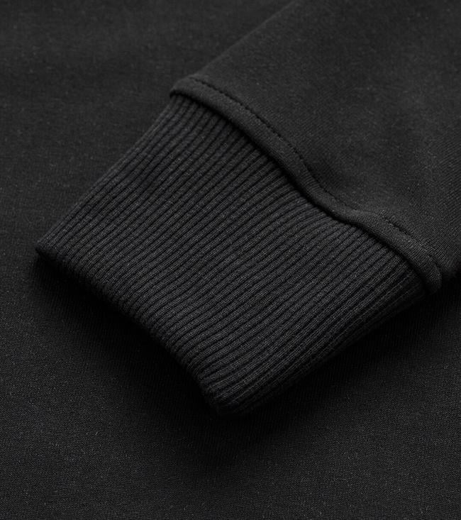 Bayan Siyah Kartalkaya Kapüşonlu Unisex Sweatshirt