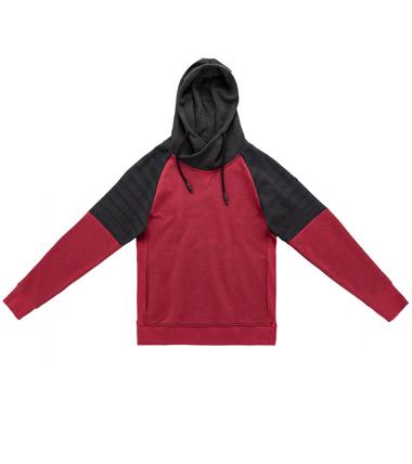 Bordo Palandöken Kapüşonlu Unisex Sweatshirt 