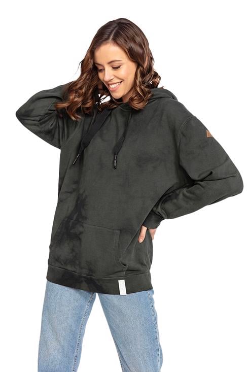 Bayan Tingled Green Veil Unisex Kapüşonlu