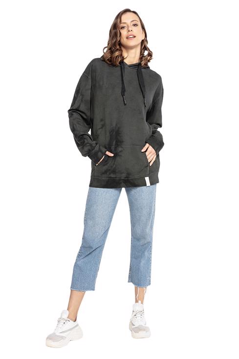 Bayan Tingled Green Veil Unisex Kapüşonlu