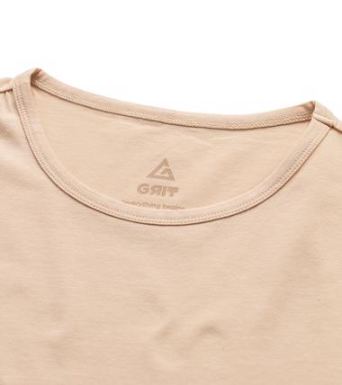 Bayan Bej Basic Tişört