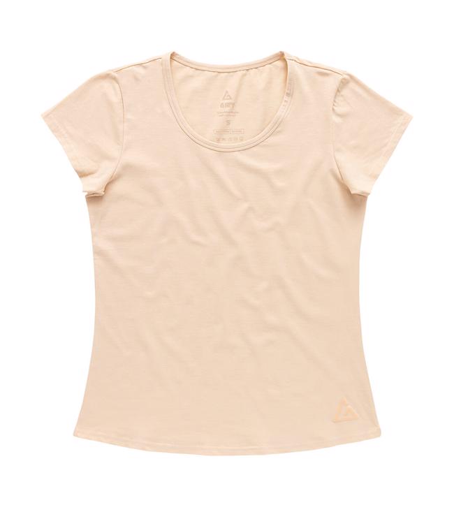 Bayan Bej Basic Tişört