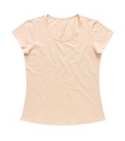 Bayan Bej Basic Tişört