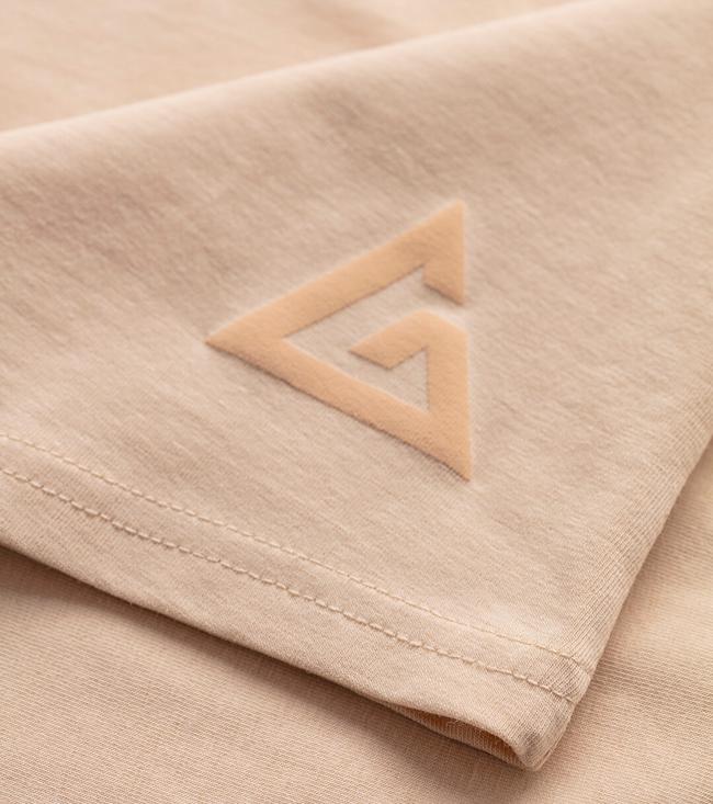 Bayan Bej Basic Tişört