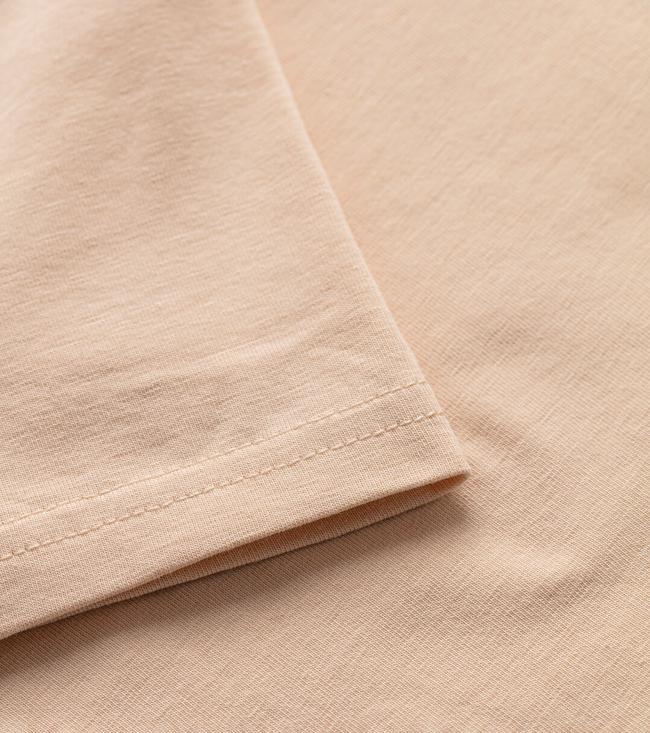 Bayan Bej Basic Tişört