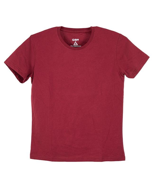 Bayan Bordo Basic Tişört